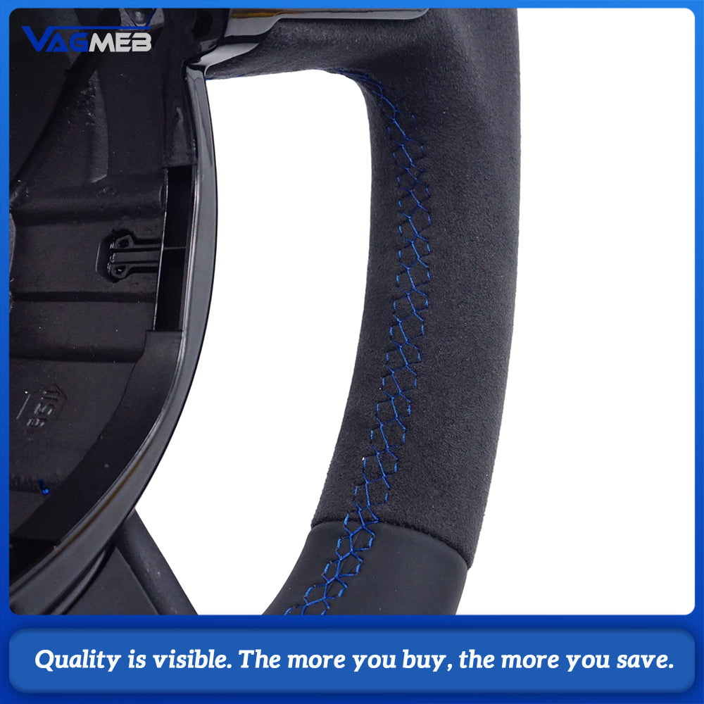 Leather material sports style steering wheel For Audi A4B8 steering wheel accessories, car accessories
