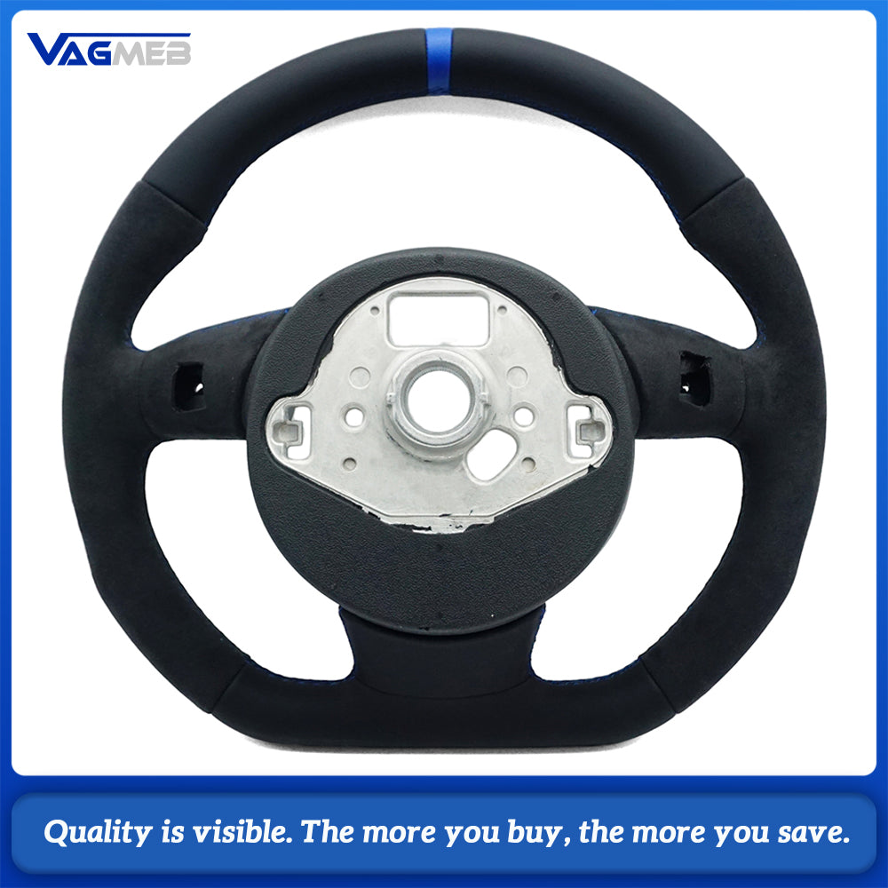 Leather material sports style steering wheel For Audi A4B8 steering wheel accessories, car accessories