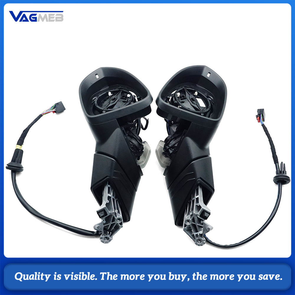 For VW Golf MK8 Side Mirror Rear View Electric Folding Mirror UPGRADE KIT (With VW illuminated ground light with memory function)