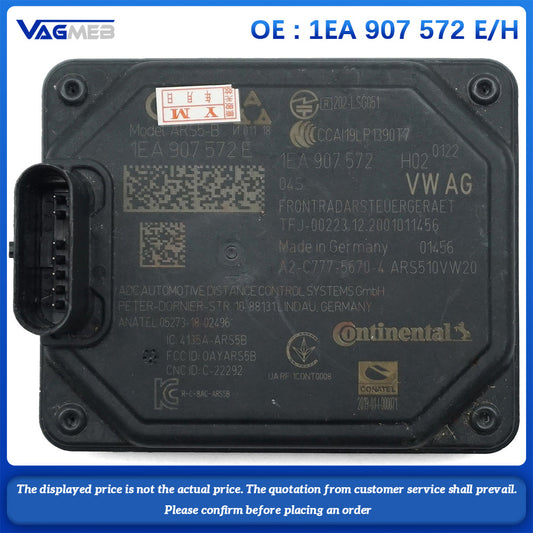 ACC Cruise Radar Sensor For VW ID3 ID4 ID6 Audi Q4 e-tron 1EA 907 572 E/H