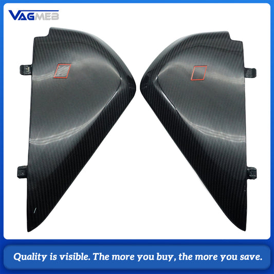 Gloss Carbon Fiber Instrument Panel Cover For Audi A4B9 RS Style Dashboard Side Trim Pair With RS Badge 8WD 857 085A/086A
