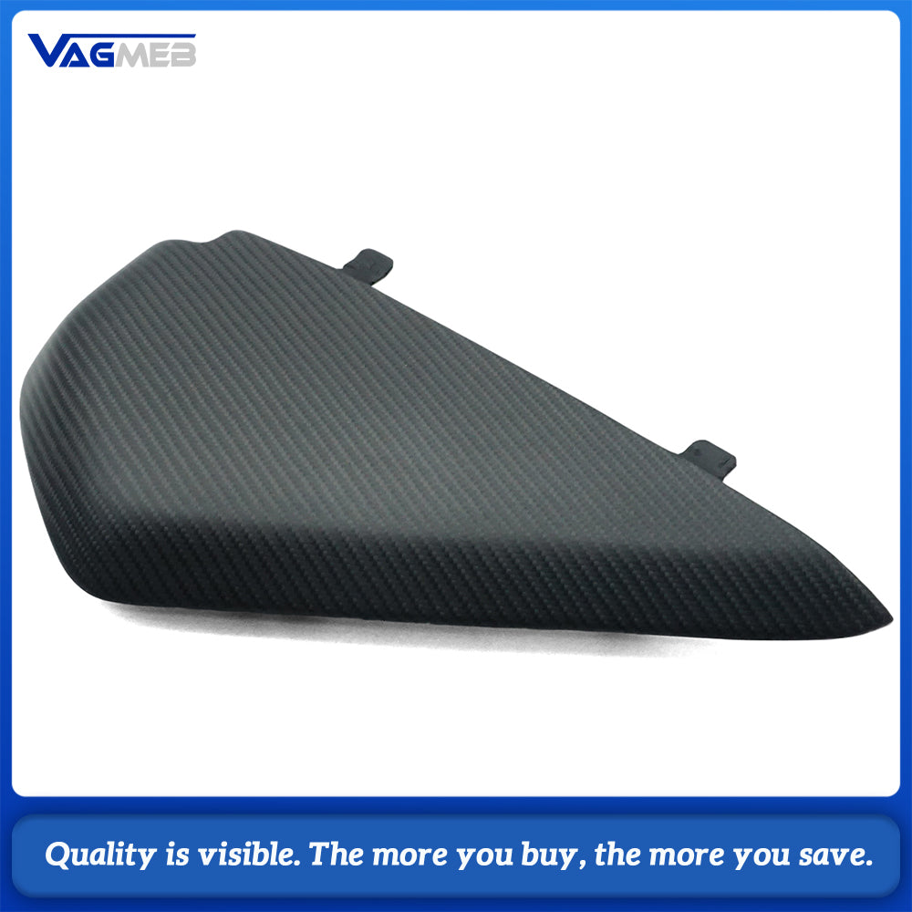 Matte Carbon Fiber Dashboard Side Panel Cover For Audi A4L B9 2017-2024 Interior Instrument Trim Pair 8WD 857 085A/086A