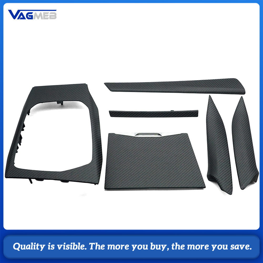 For BMW M3 G80 2022 Car Center Console Dashboard Carbon fiber dry carbon decorative strip
