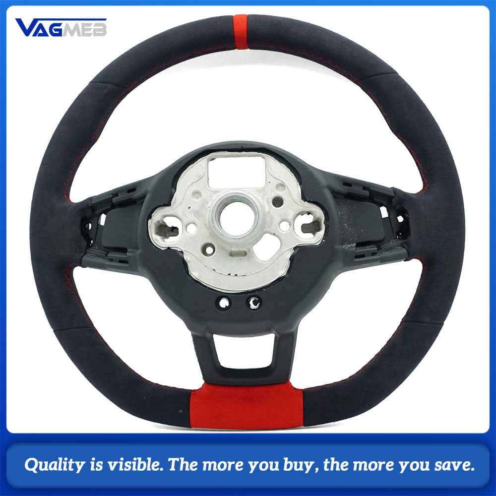 For VW Golf 7 7.5 GTI GTD GTE R 2013-2020 Polo GTI Tiguan Passat DSG Leather Alcantara Steering Wheel