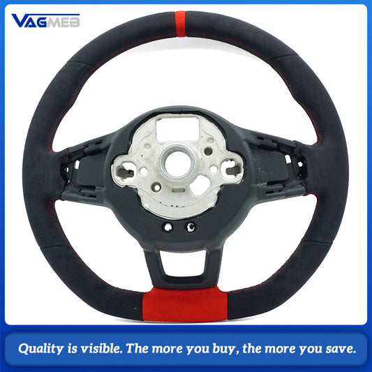 For VW Golf 7 7.5 GTI GTD GTE R 2013-2020 Polo GTI Tiguan Passat DSG Leather Alcantara Steering Wheel