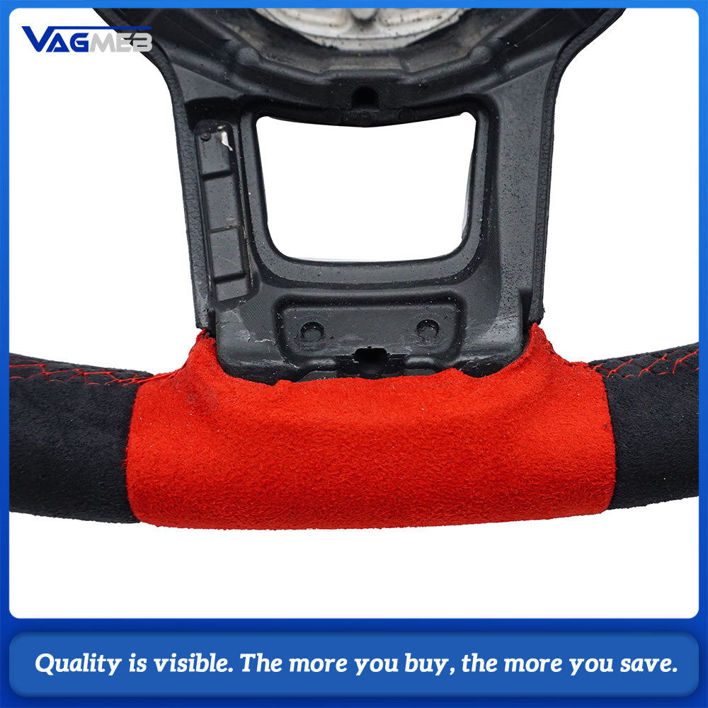 For VW Golf 7 7.5 GTI GTD GTE R 2013-2020 Polo GTI Tiguan Passat DSG Leather Alcantara Steering Wheel