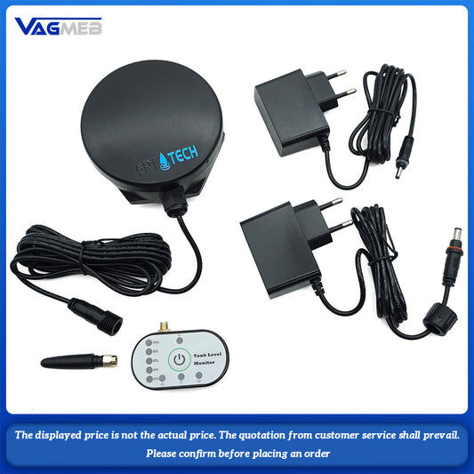 Ultrasonic Wireless Mobile App Detector Water Fuel Oil Liquid Level Sensor Alarm Indicator Remote Tank Monitor