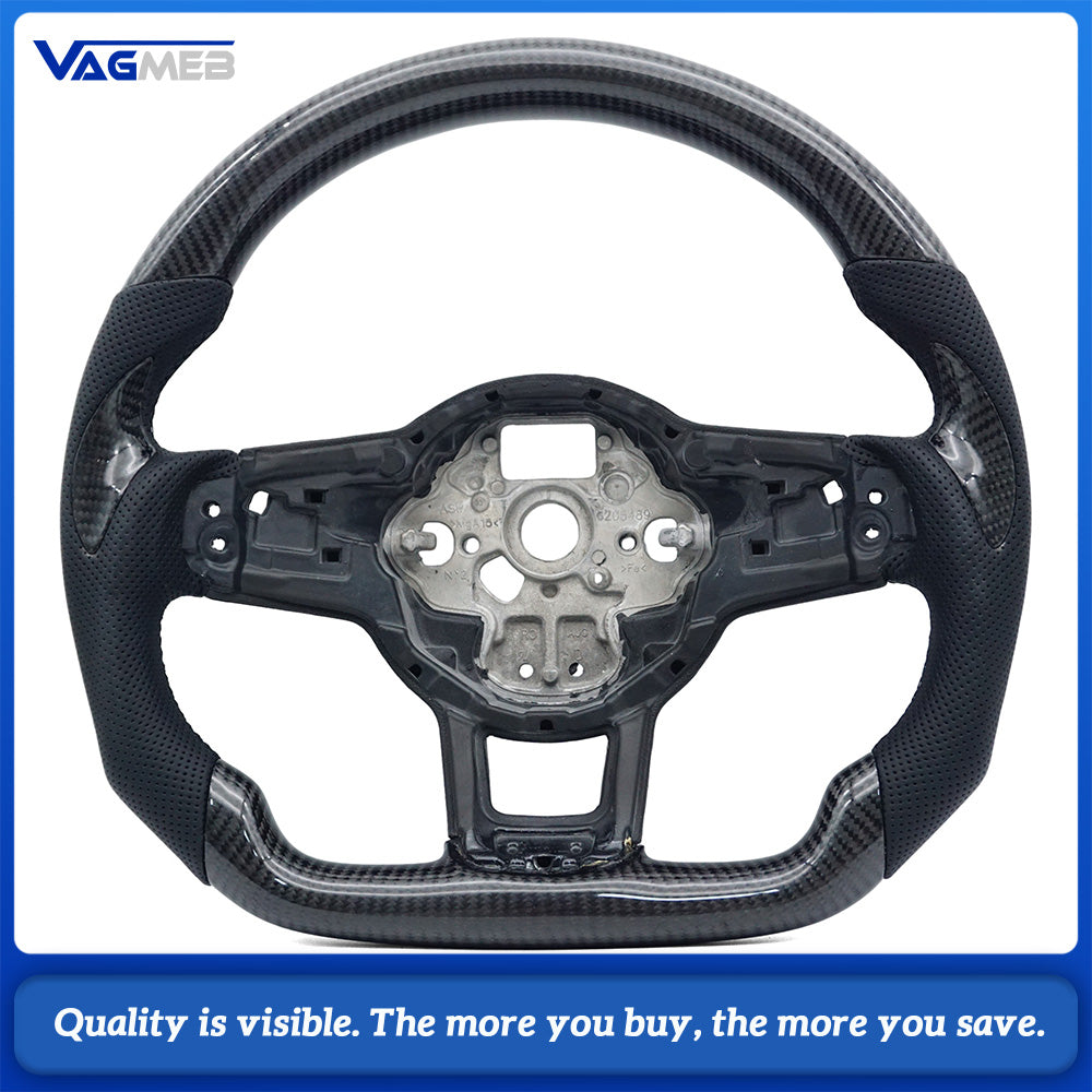 For VW Golf MK 7 7.5 GTI GTD GTE R Polo Customm carbon fiber RLine sports steering wheel