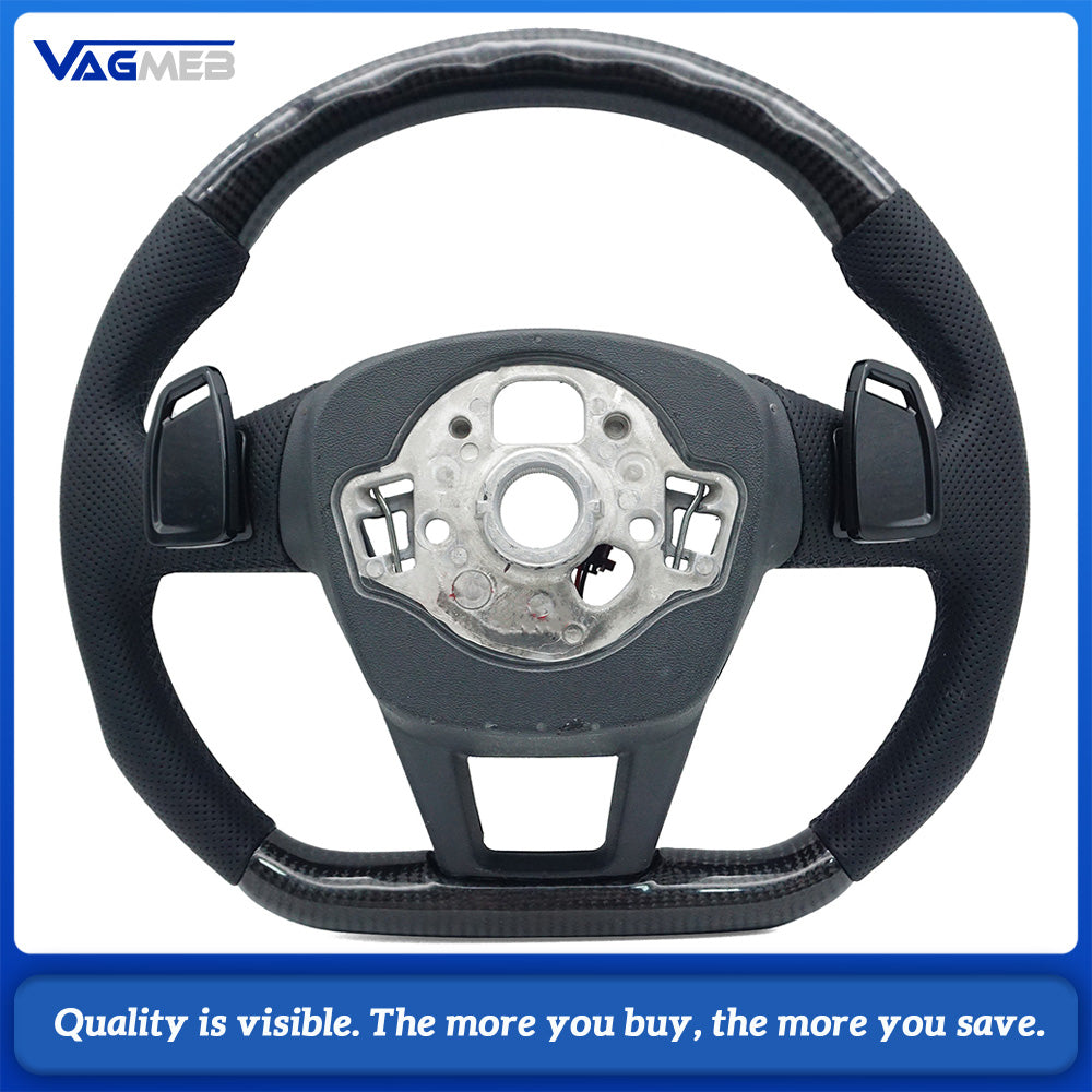 Sports Carbon Fiber Steering Wheel With heating,for Audi A4 Q5 Q7 A3 Q3 A7 B8 A6 C8 A8 RS5 RS4 RS6