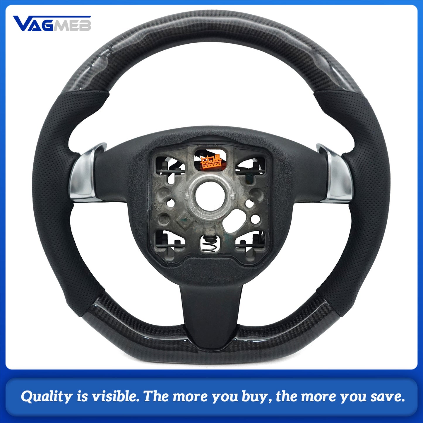 For Porsche Steering Wheel Custom for Paramela Macan Cayenne Cayman 718 911 918 Taycan Carbon Fiber Steering Wheel