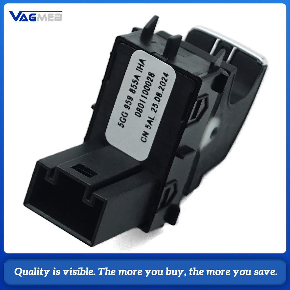 Chrome Driver and Passenger Window Control Switch button For VW Golf MK7 5GG 959 855 A