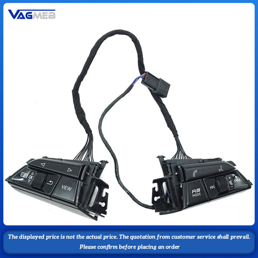 For Audi A6C8 steering wheel control buttons with heating tape RS logo