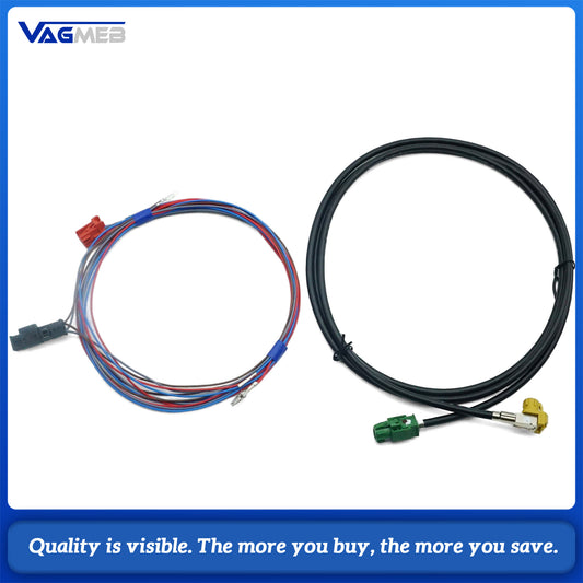 For MQB 3rd Gen Radio USB Wiring Harness, CarPlay Android Auto Adapter Cable, OEM Fit