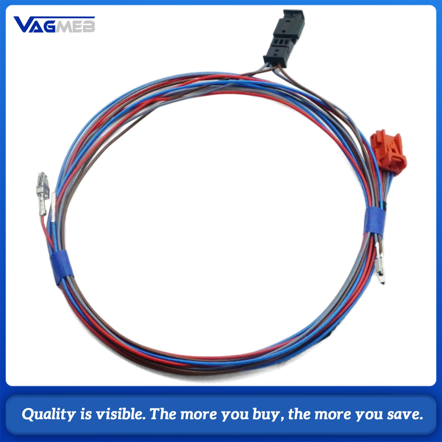 For MQB 3rd Gen Radio USB Wiring Harness, CarPlay Android Auto Adapter Cable, OEM Fit