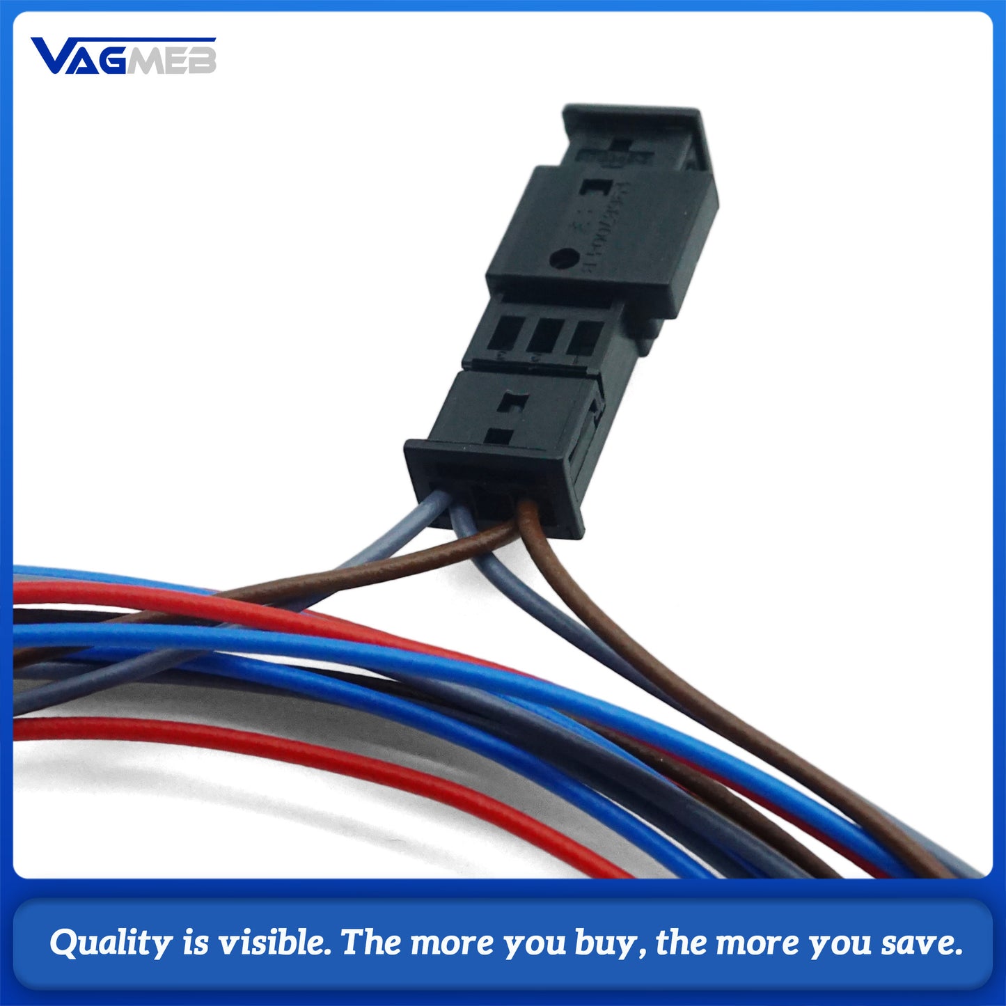 For MQB 3rd Gen Radio USB Wiring Harness, CarPlay Android Auto Adapter Cable, OEM Fit