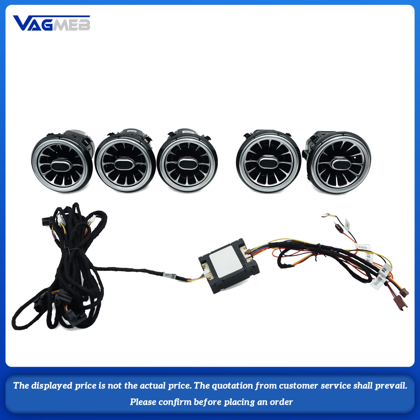 Suitable for the multi-color ambient lighting turbine air outlet of Mercedes-Benz class C 2018