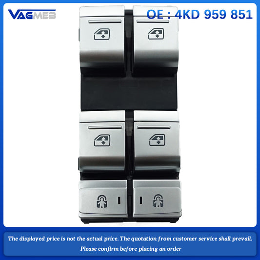 Car Power Window Master Switch Button For Audi A6C8 4KD 959 851