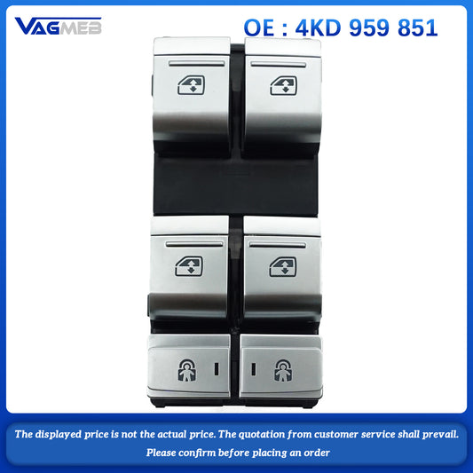 For Audi A6C8 electroplated window regulator switch window controller 4KD 959 851