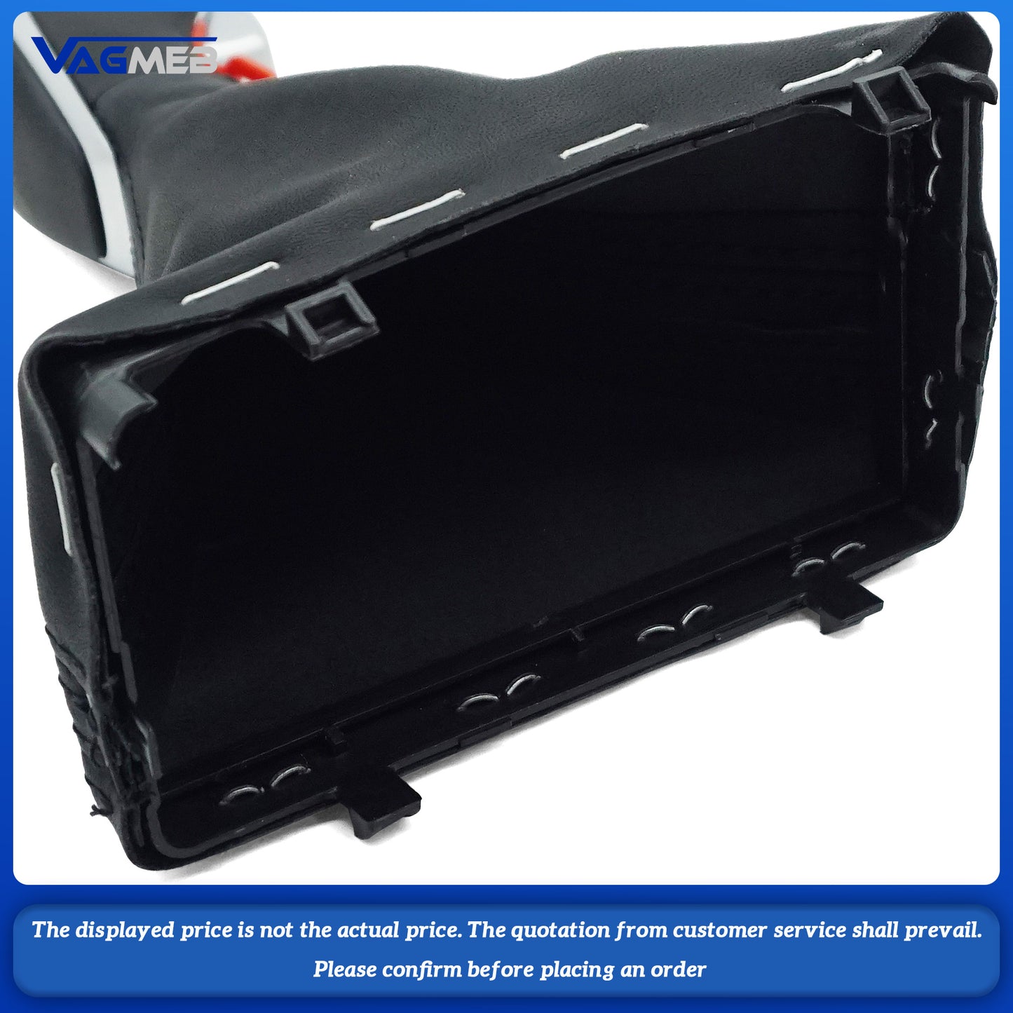 Gear Shift Knob and Leather Boot Compatible with  For Audi A6 C7