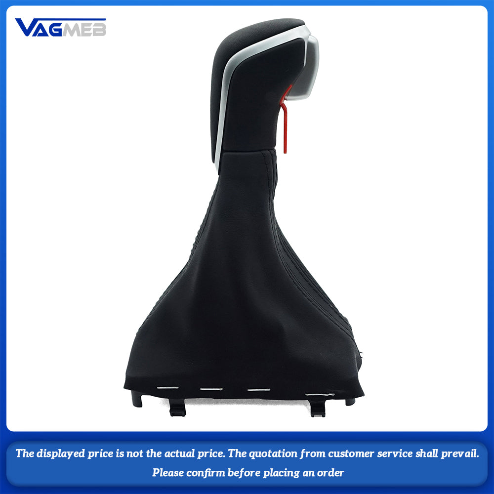 Gear Shift Knob and Leather Boot Compatible with  For Audi A6 C7