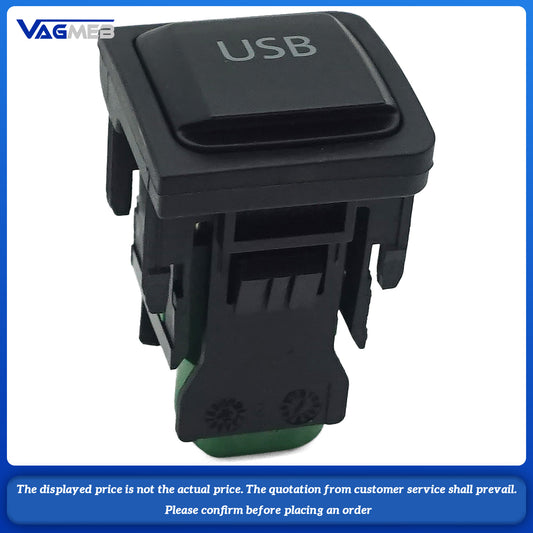 Car USB Switch Panel Install Plug Socket For VW Passat B6 B7 CC Golf 6 MK5 MK6 Jetta Touran Bora POLO Scirocco 5KD 035 726 A
