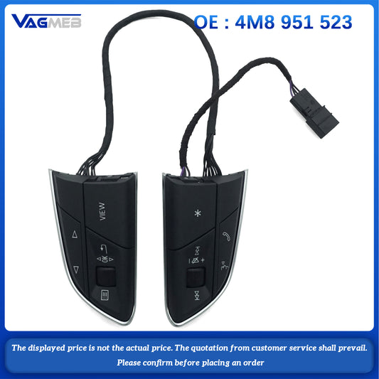For Audi Q3 Steering Wheel Buttons, Multifunctional Switches, Car Accessories, Steering Wheel Accessories 4M8 951 523