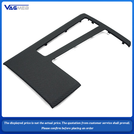 For Audi A6C8 A7 Central aisle cup holder carbon fiber trim plate
