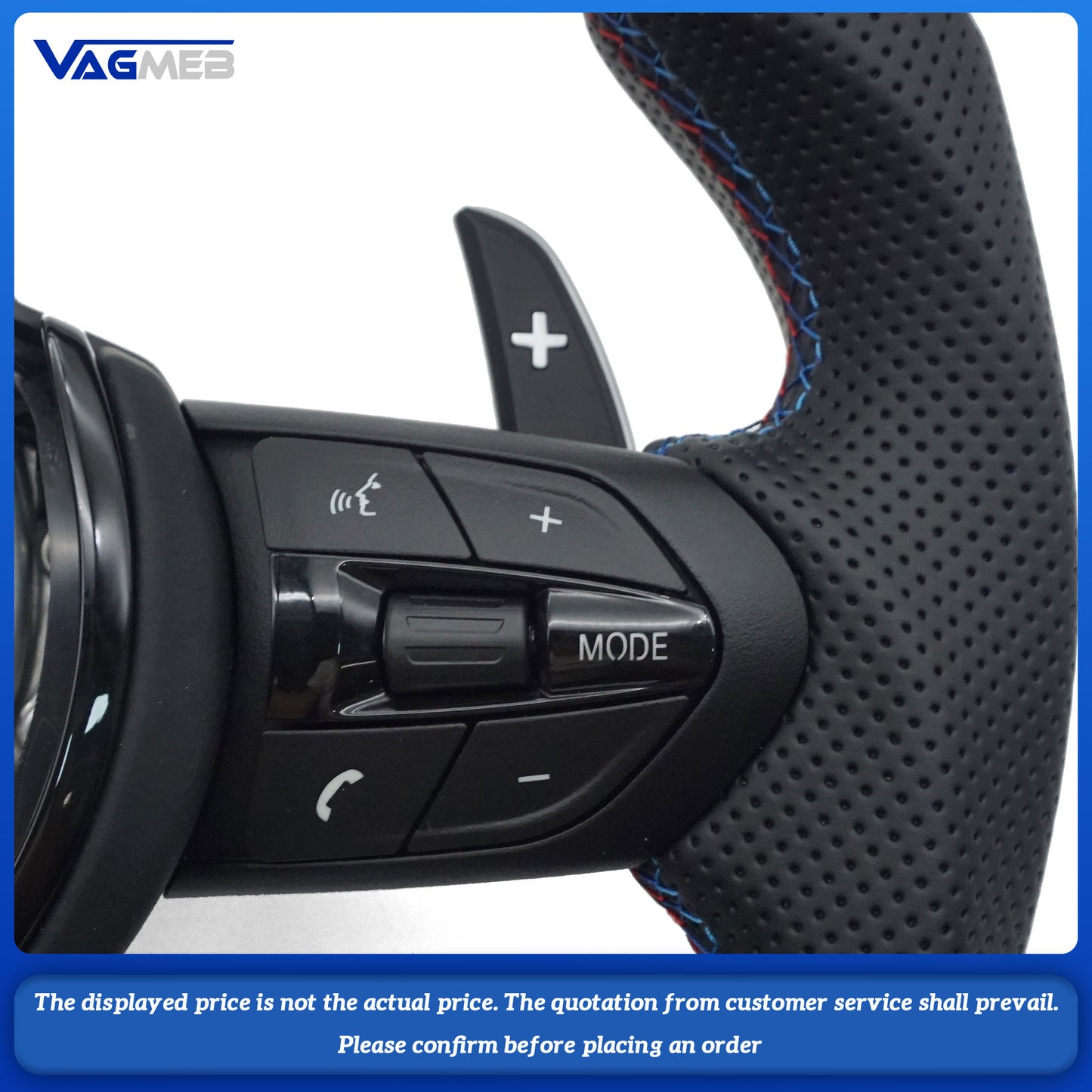 M Sport Steering Wheel For BMW F10 F20 F21 F30 F31 F32 F34 F36 F80 F82 F87 F90 M3 M5 E90 E87 E71 E84 E83