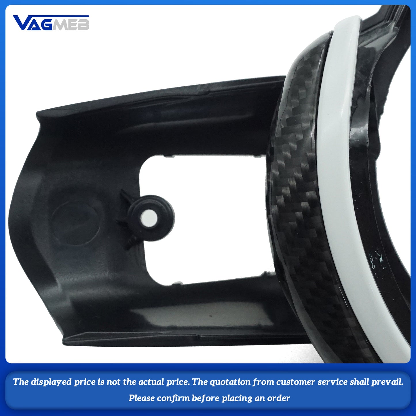 For BMW M Series F80 F82 F10 F06 F12 F13 F15 F16 M-sport F20 F22 F30 F31 F32 F33 F36 For BMW Steering Wheel Trim Carbon Fiber
