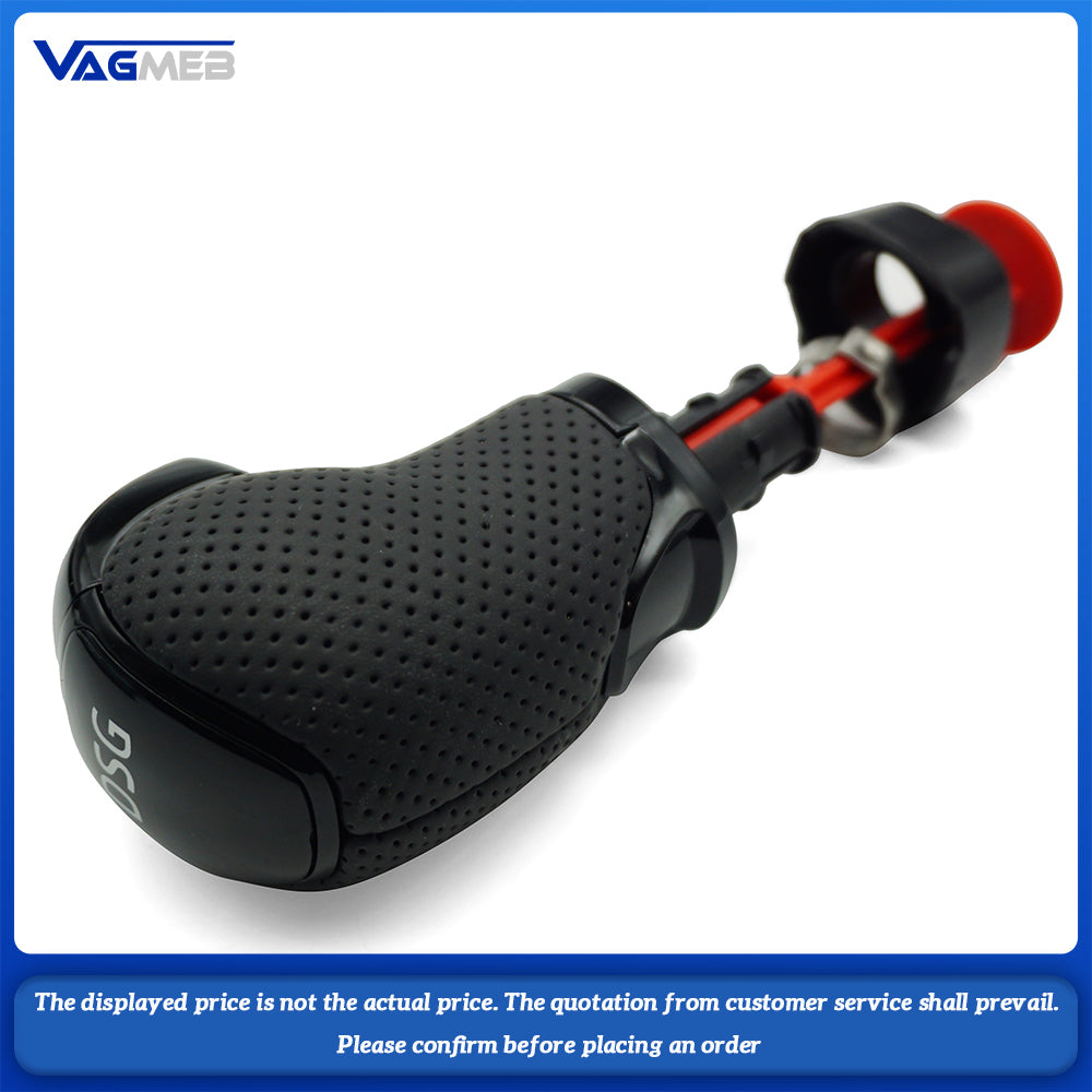 For Skoda Octavia Superb Yeti DSG Gear Shift Knob Head Handball Leather With DSG LOGO Cr Accessories