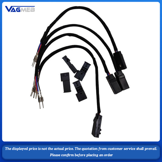 Fine buckle hand + armrest + storage box atmosphere light wiring harness