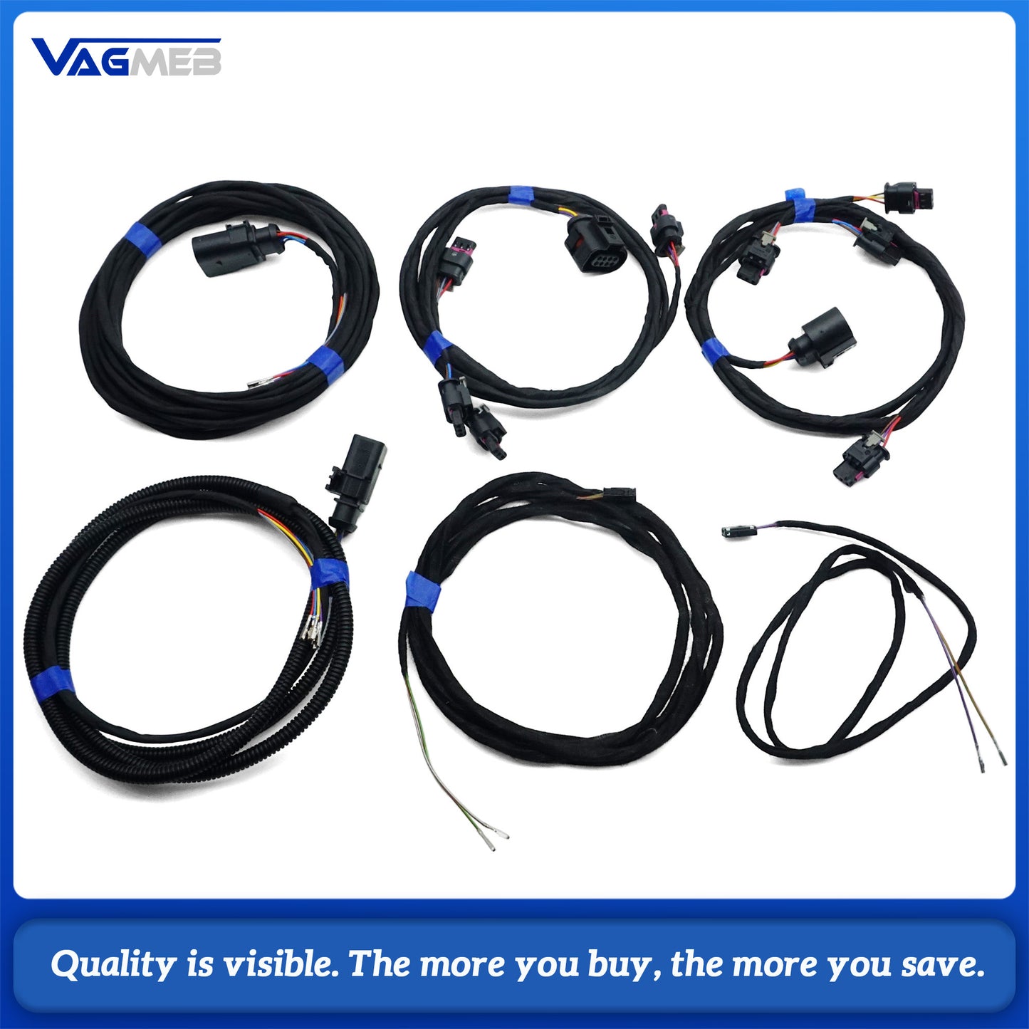 For Audi A4 B9 2018, 0 to 8 Radar Kit, Parking Sensor Upgrade, No Switch, Front Rear Parking Assist