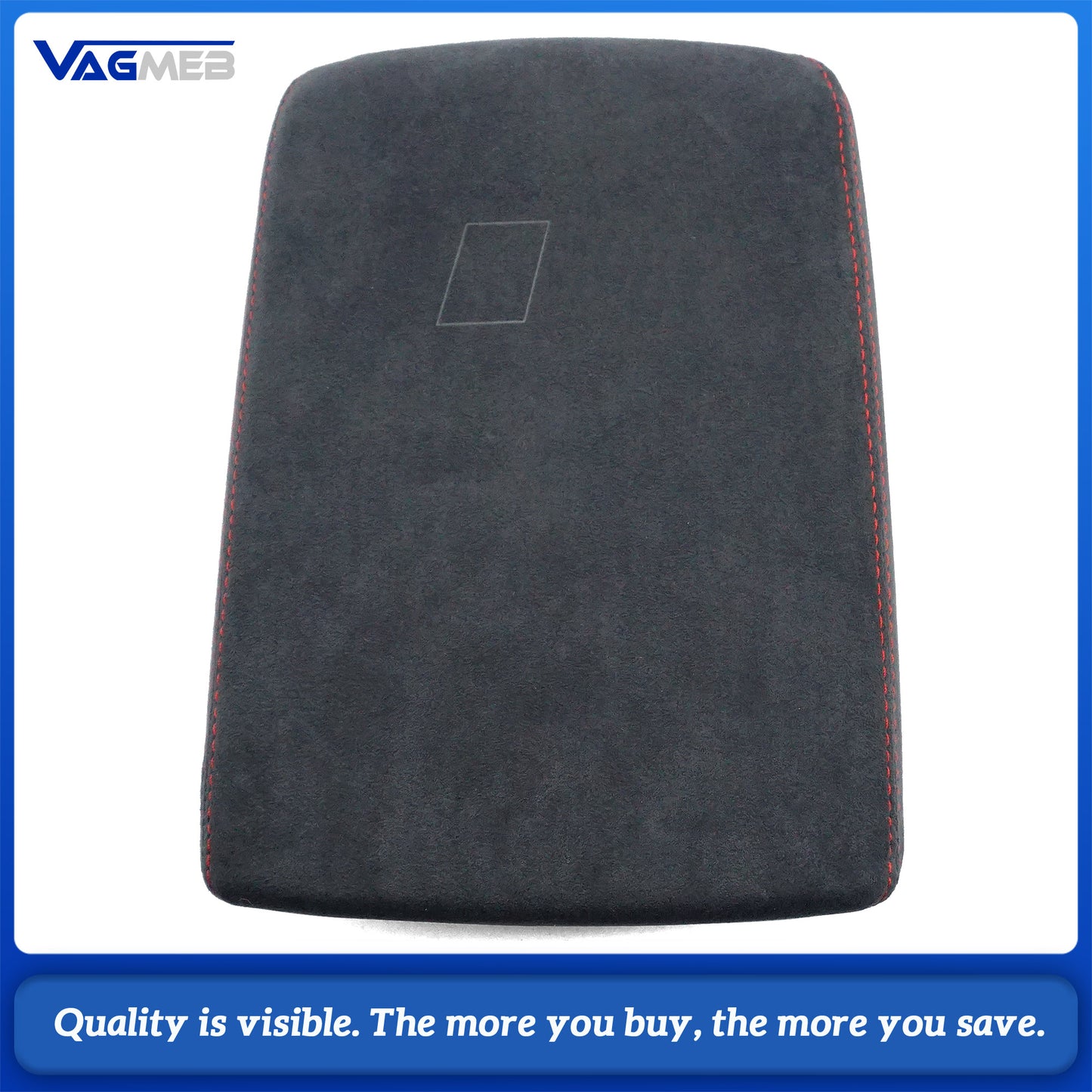 For Audi A4 B9 Make of Alcantara Wrap Car Interior Armrest Storage Box Cover Panel Trim Tuning Accessories