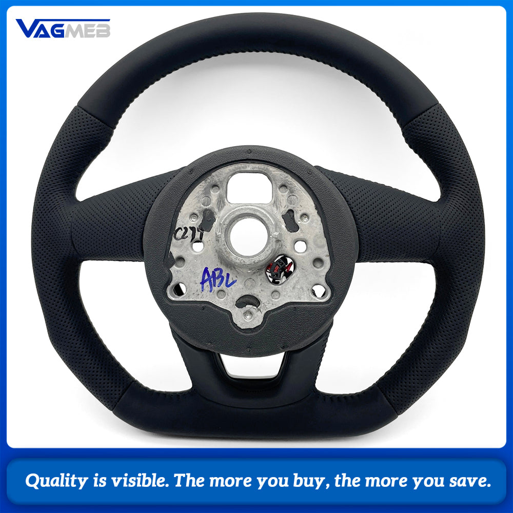 For Audi A4 B9 Punching Multicolor line steering wheel with heating