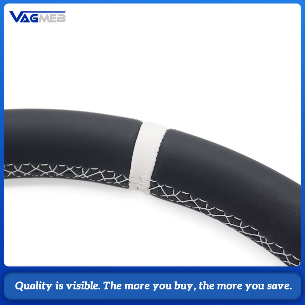 For Audi A4 B9 Sports Style Semi-perforated Leather Steering Wheel - Fit
