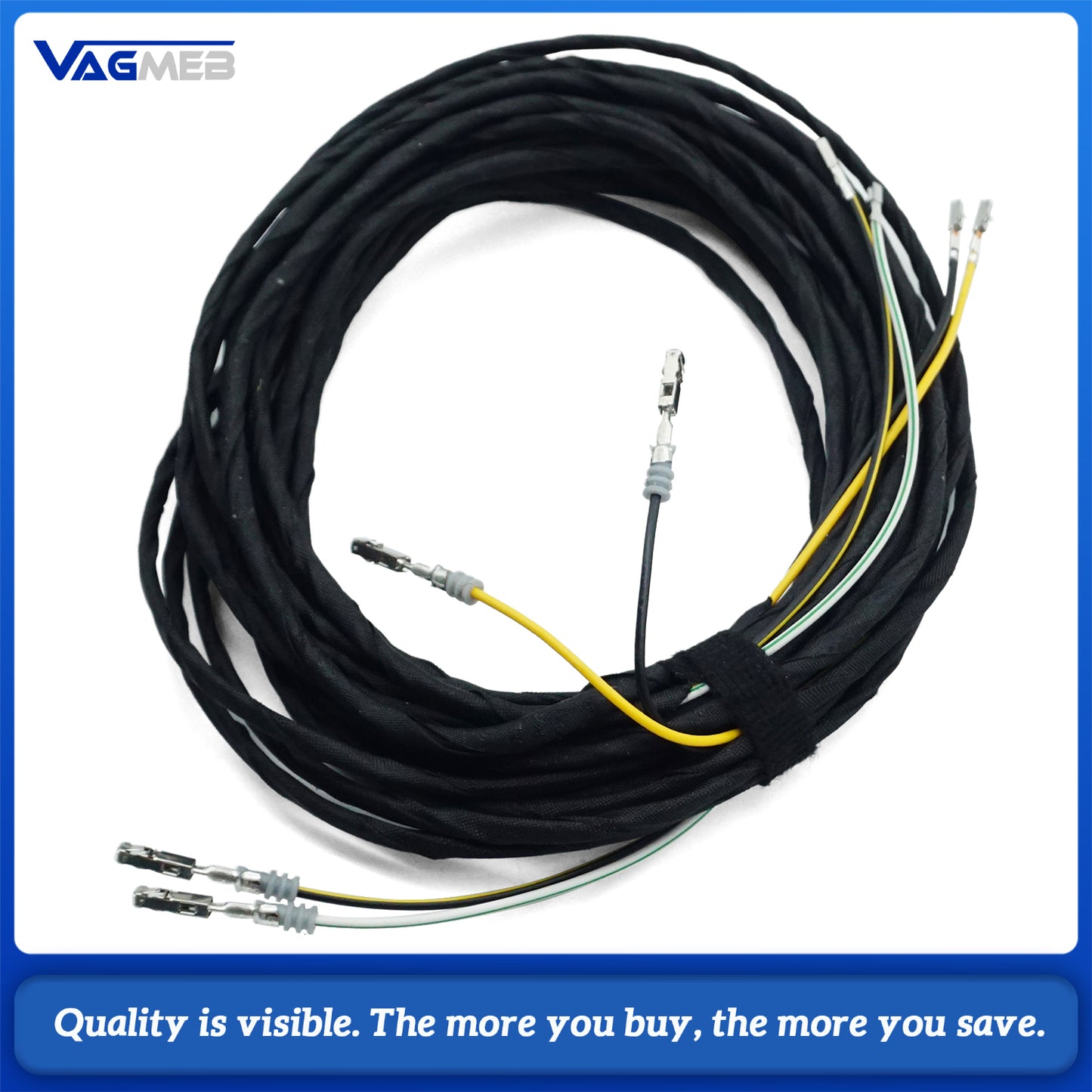 For Audi A6 C8 8 liters of 12-pin wiring harnessUpgrade Wiring Harness with 360° Surround View Camera