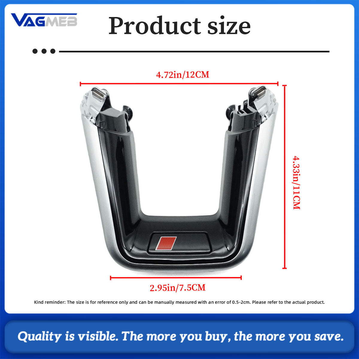 For Audi A6 C8 A7 A8 RS7 RS8 New Steering Wheel S/RS Logo Assembly ADA6C8A7A8RS6RS7SB