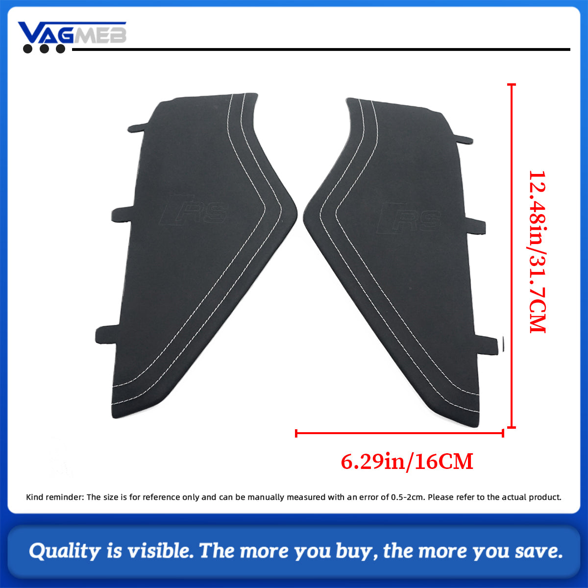 For Audi A6 C8 RS6 C8 custom leather Alcantara white stitch Dashboard cover plate with S RS emblem