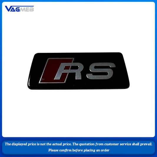 For Audi A6C8 Steering Wheel Sticker RS LOGO Decoration