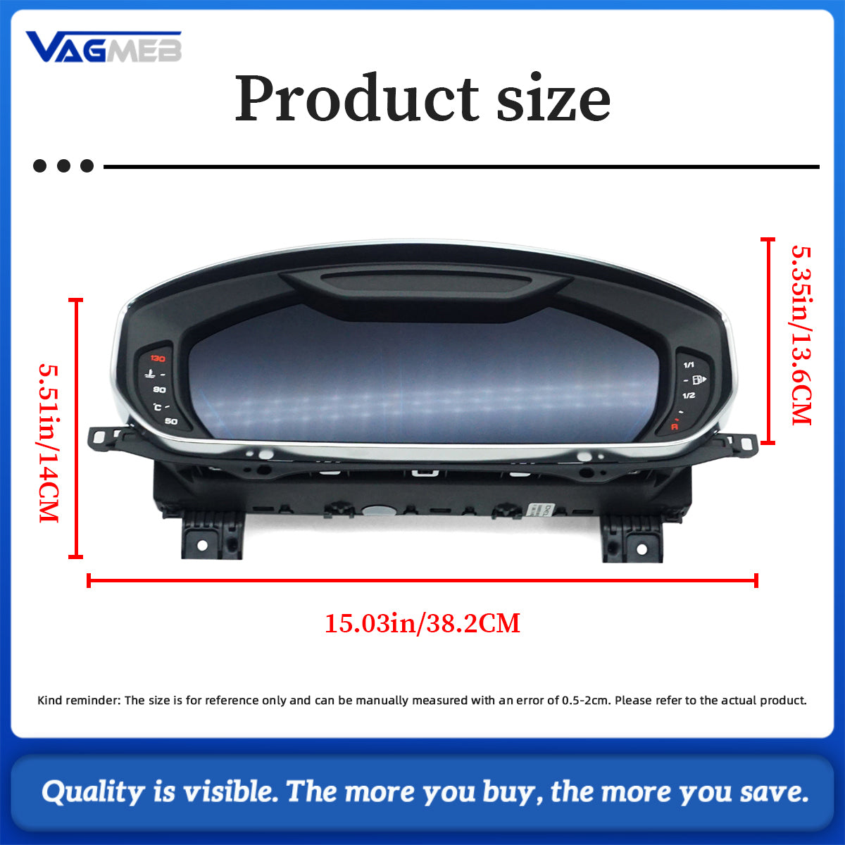 For Audi A8 LCD Instrument Panel Dashboard 4N0 920 790 F