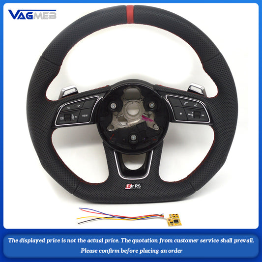 For Audi RS Logo A3 8V A4 B8 B9 steering wheel