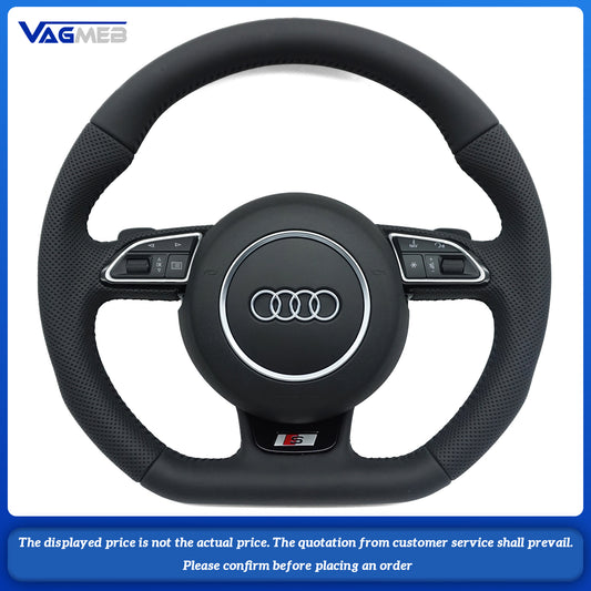 For Audi S Logo A3 8V A4 B8 B9 steering wheel
