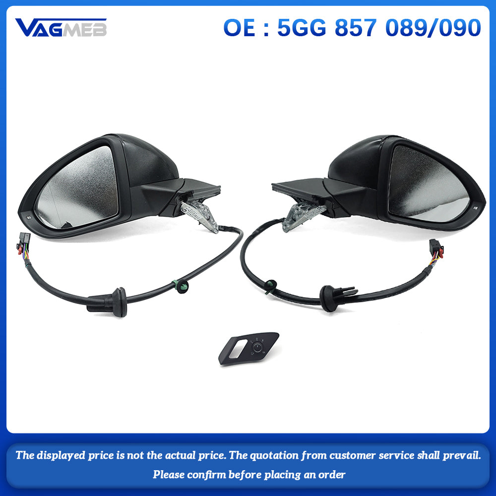 For VW Golf 7 MK7  Fold the rearview mirror 5GG 857 089 5GG 857 090