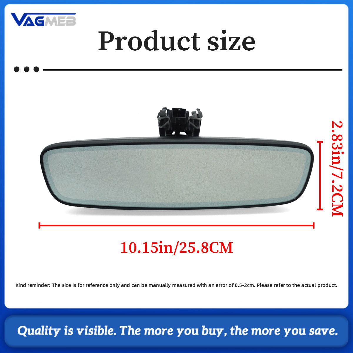 For VW Golf 7 MK7 New Version Dimming Rear View Mirror Automotive endoscopy Anti-reflective 11D 857 511