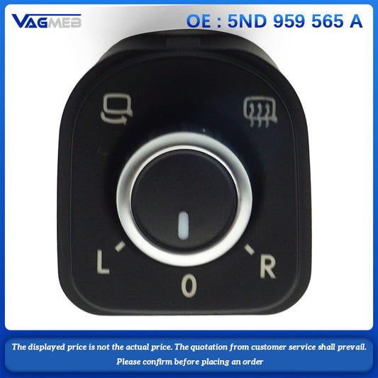 For VW Golf Jetta MK5 MK6  Passat B6 B7 CC Tiguan Fold the rearview mirror switch 5ND 959 565 A