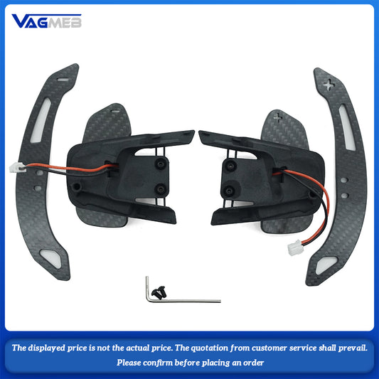 For VW Golf MK7 7.5 Sports Bright carbon fiber steering wheel with magnetic shift paddles