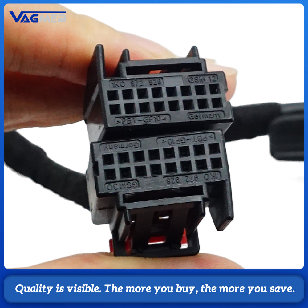 For VW Golf MK8 Side Mirror Rear View Electric Folding Mirror UPGRADE KIT (With VW illuminated ground light with memory function)