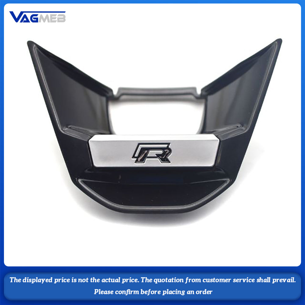 For VW GTI Polo Golf Passat Tiguan Arteon Touareg R LOGO Emblem Car Steering Wheel Decoration Cover Accessories