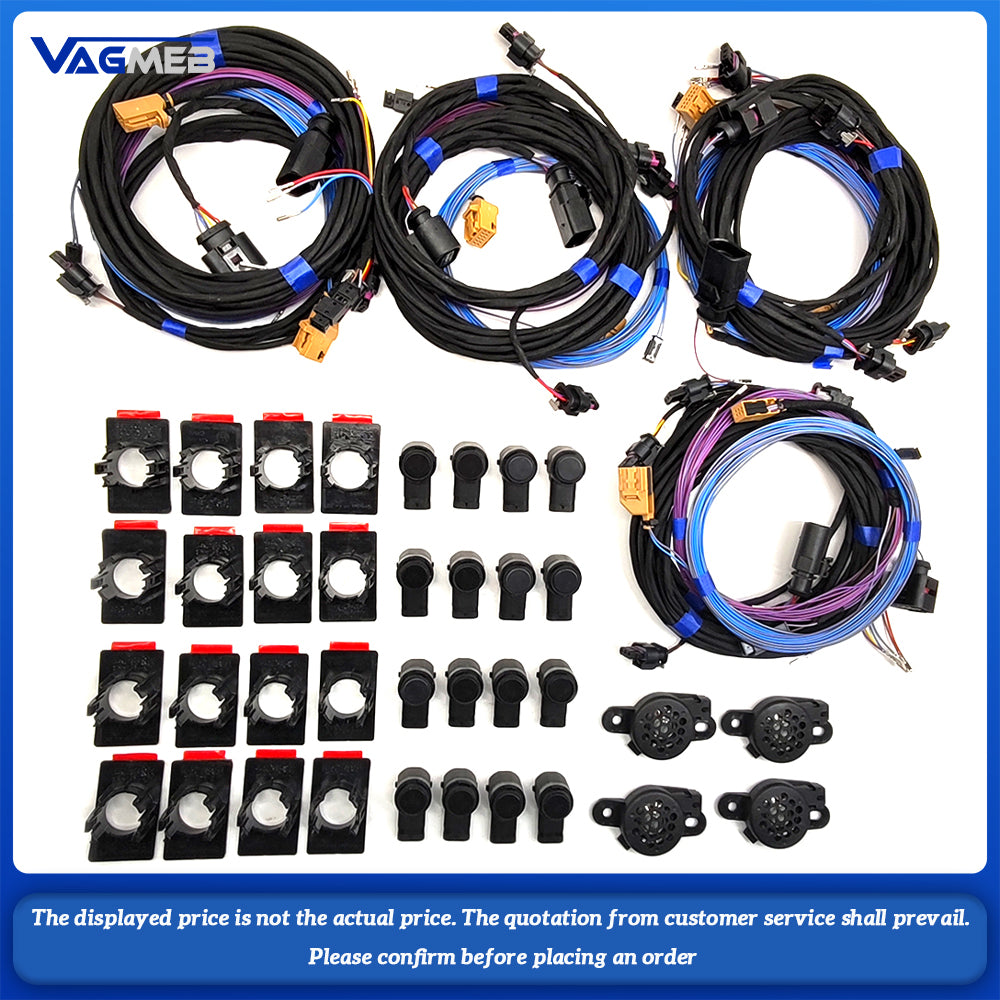 For VW PQ Golf MK6, Jetta MK7, 4-liter, 8-cylinder, radar wiring harness