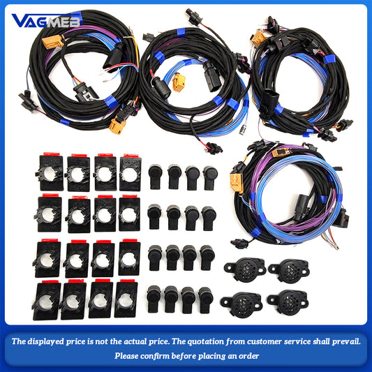 For VW PQ Golf MK6, Jetta MK7, 4-liter, 8-cylinder, radar wiring harness